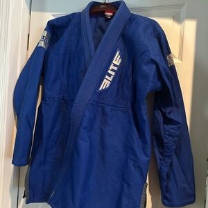 Elite brand royal blue men’s women’s jiu jitsu gi - size A1